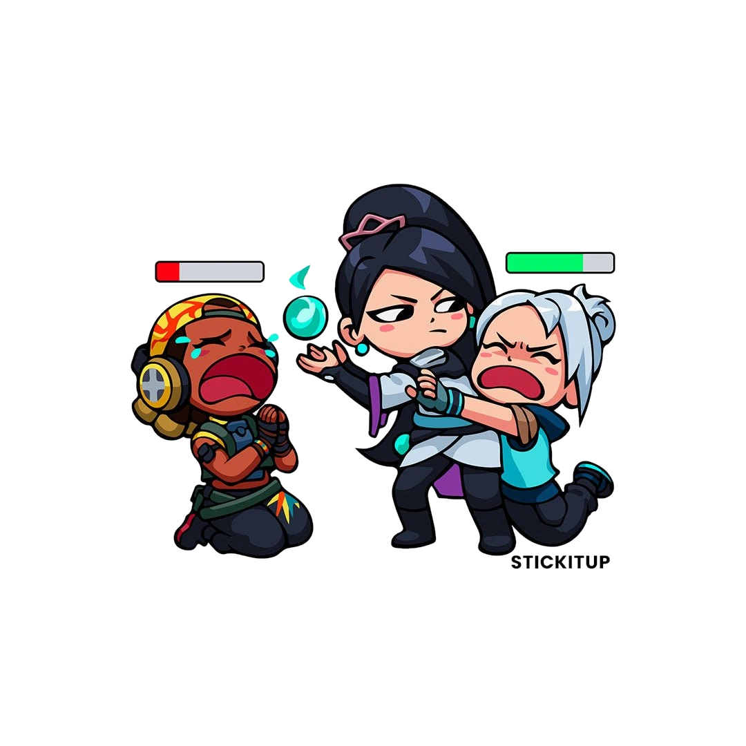 RAZE VS JETT Sticker